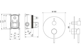 Смеситель для душа Aquatek Европа AQ1346CR хром